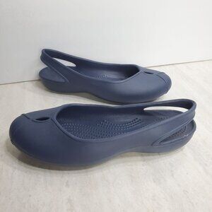 Crocs Olivia II Slip on Ballet Flats Size 6 Navy blue‎ Shoes Casual Minimalist